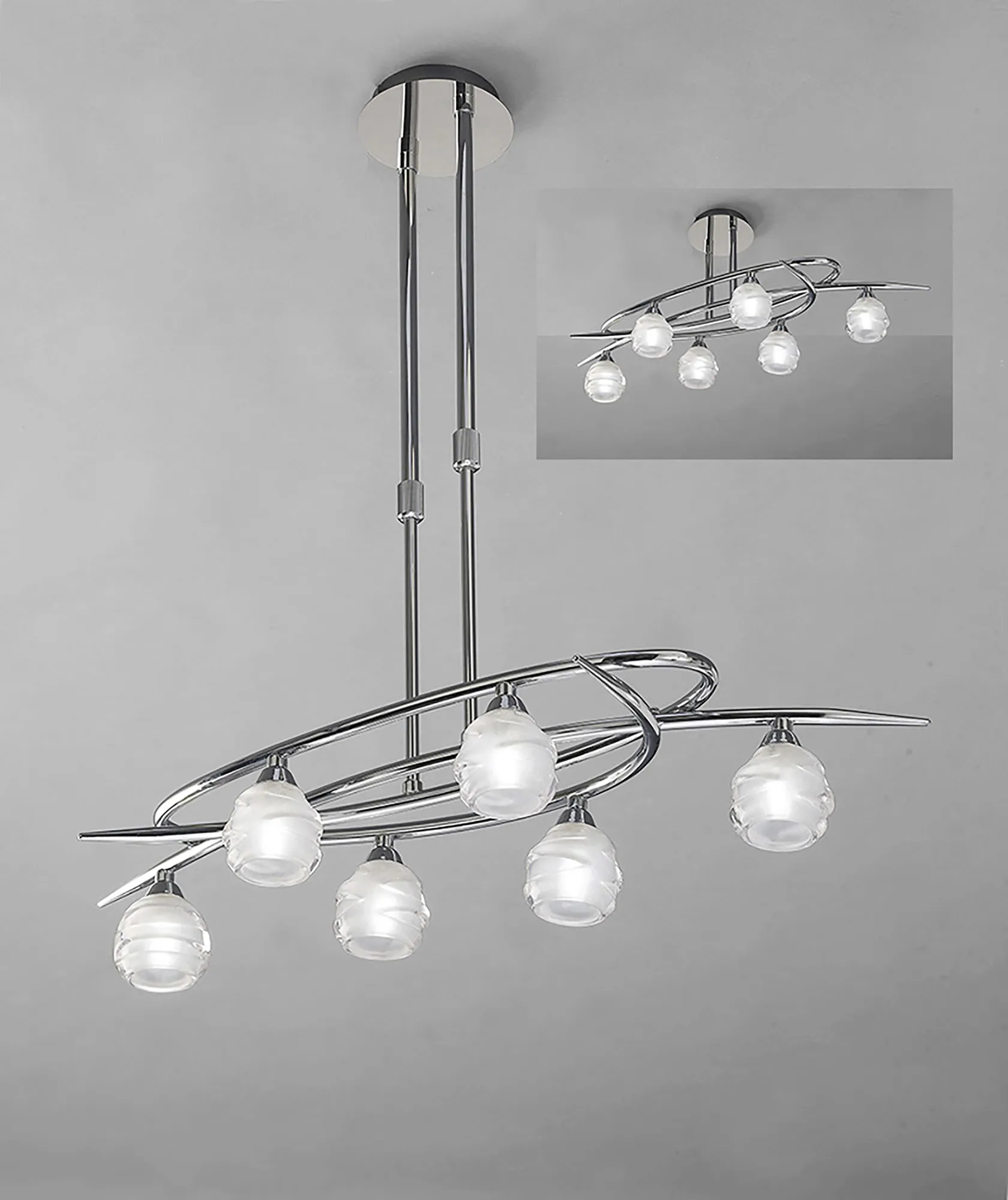 Loop CH Ceiling Lights Mantra Multi Arm Fittings